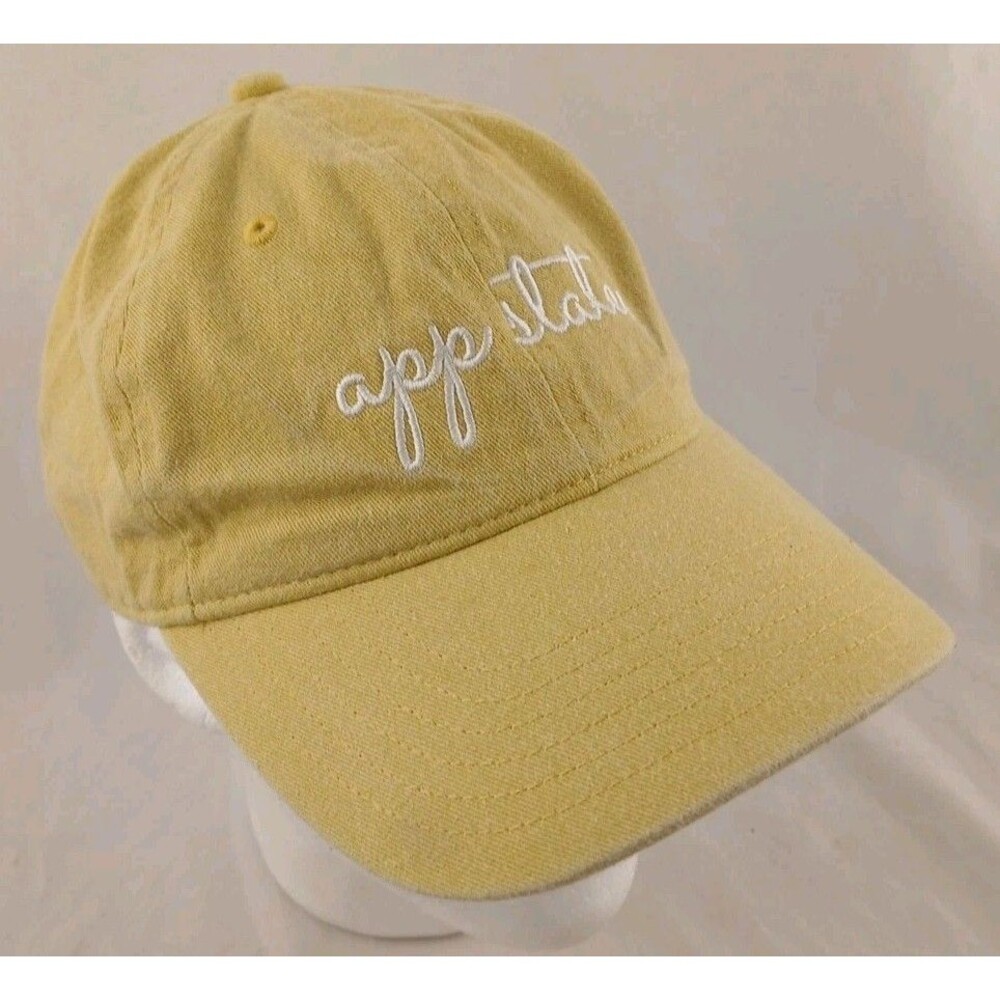 Appalachian State University Yellow Embroidered Strapback Hat/Cap-EXCELLENT!